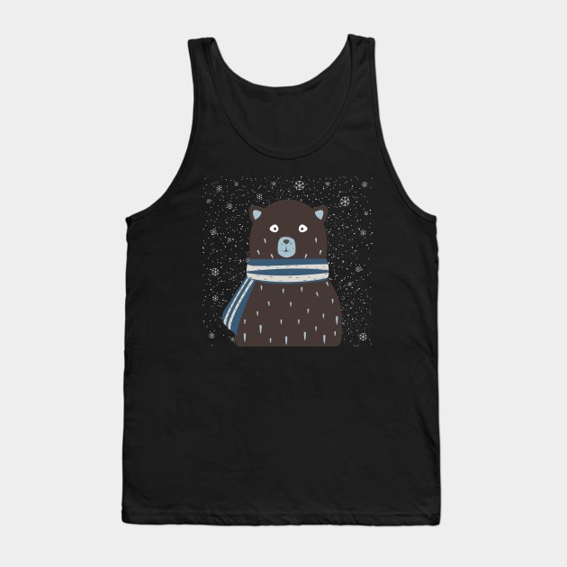 Bear Tank Top by Kristina Stellar Scandinavian Land